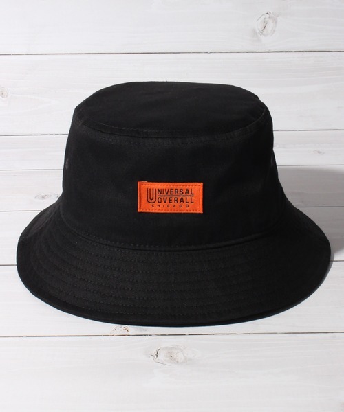 UNIVERSAL OVERALL（ユニバーサルオーバーオール）の「【UNIVERSAL OVERALL/ユニバーサルオーバーオール】フロントワッペンT/Cツイルバケットハット（ハット・メンズ・ベージュ/アイボリー/ダークグリーン/ブラック/スモーク/ブラウン・FREE）」の13枚目の写真