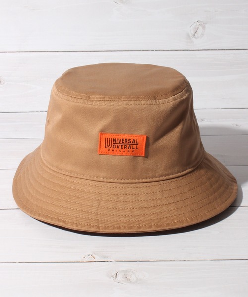 UNIVERSAL OVERALL（ユニバーサルオーバーオール）の「【UNIVERSAL OVERALL/ユニバーサルオーバーオール】フロントワッペンT/Cツイルバケットハット（ハット・メンズ・ベージュ/アイボリー/ダークグリーン/ブラック/スモーク/ブラウン・FREE）」の15枚目の写真