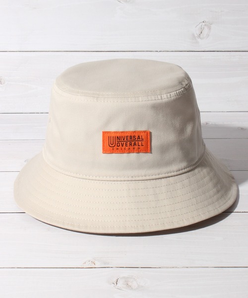 UNIVERSAL OVERALL（ユニバーサルオーバーオール）の「【UNIVERSAL OVERALL/ユニバーサルオーバーオール】フロントワッペンT/Cツイルバケットハット（ハット・メンズ・ベージュ/アイボリー/ダークグリーン/ブラック/スモーク/ブラウン・FREE）」の16枚目の写真