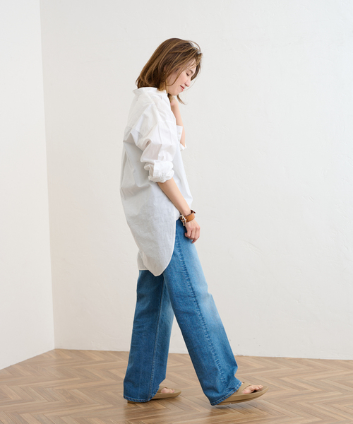 FRAMeWORK（フレームワーク）の「コットンロングシャツ（シャツ/ブラウス・レディース・ホワイト/ブラック/ブルー・FREE）」の17枚目の写真