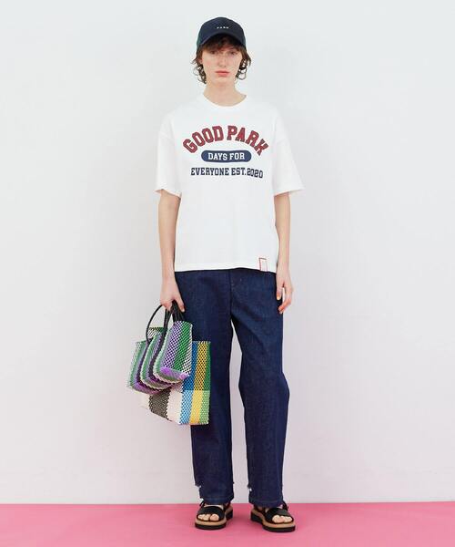 FRAPBOIS（フラボア）の「カレッジT（Tシャツ/カットソー・レディース・ホワイト/ブラック・1/2）」の14枚目の写真