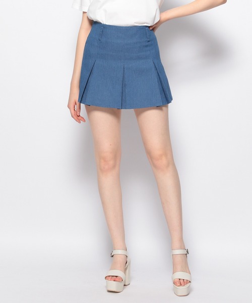 FOREVER 21（フォーエバー トゥエンティーワン）の「ローライズミニスカート（スカート・レディース・ベージュ/ブルー/ブラック・MEDIUM/SMALL）」の3枚目の写真