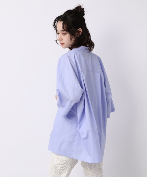 JEANASIS（ジーナシス）の「アソートBOXシャツSS/198848（シャツ/ブラウス・レディース・ホワイト/ブルー系その他/ライラック・FREE）」の15枚目の写真