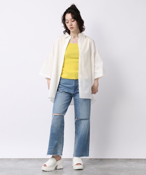 JEANASIS（ジーナシス）の「アソートBOXシャツSS/198848（シャツ/ブラウス・レディース・ホワイト/ブルー系その他/ライラック・FREE）」の21枚目の写真