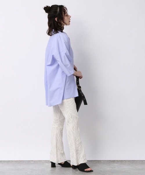 JEANASIS（ジーナシス）の「アソートBOXシャツSS/198848（シャツ/ブラウス・レディース・ホワイト/ブルー系その他/ライラック・FREE）」の18枚目の写真