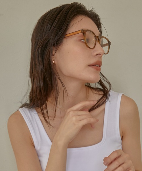 ACYM(アシーム)の「Sheer color glasses(サングラス・レディース・ピンク/ブラウン・FREE)」の2枚目の写真