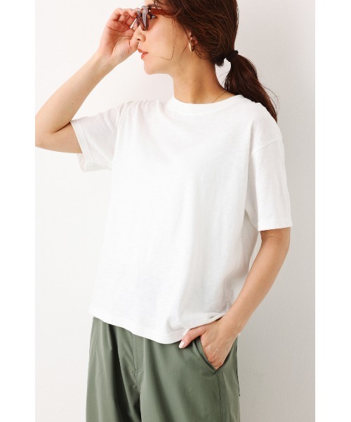 RODEO CROWNS WIDE BOWL(ロデオクラウンズワイドボウル)の「1 point Tシャツ(Tシャツ/カットソー・レディース・ブラック/オフホワイト/ライム・FREE)」の2枚目の写真