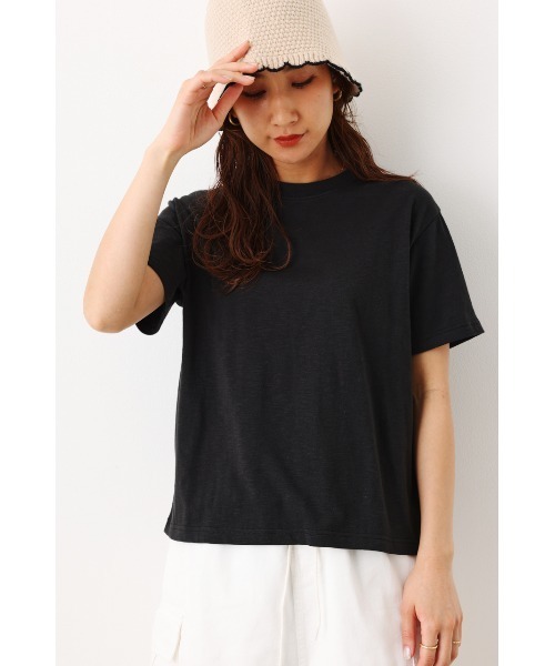 RODEO CROWNS WIDE BOWL(ロデオクラウンズワイドボウル)の「1 point Tシャツ(Tシャツ/カットソー・レディース・ブラック/オフホワイト/ライム・FREE)」の3枚目の写真