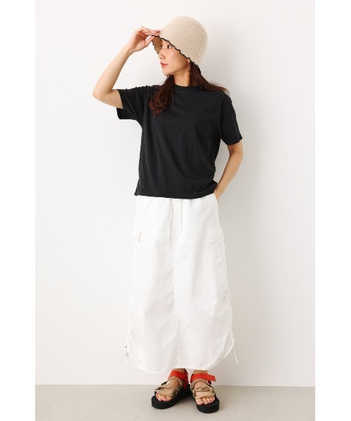RODEO CROWNS WIDE BOWL(ロデオクラウンズワイドボウル)の「1 point Tシャツ(Tシャツ/カットソー・レディース・ブラック/オフホワイト/ライム・FREE)」の10枚目の写真