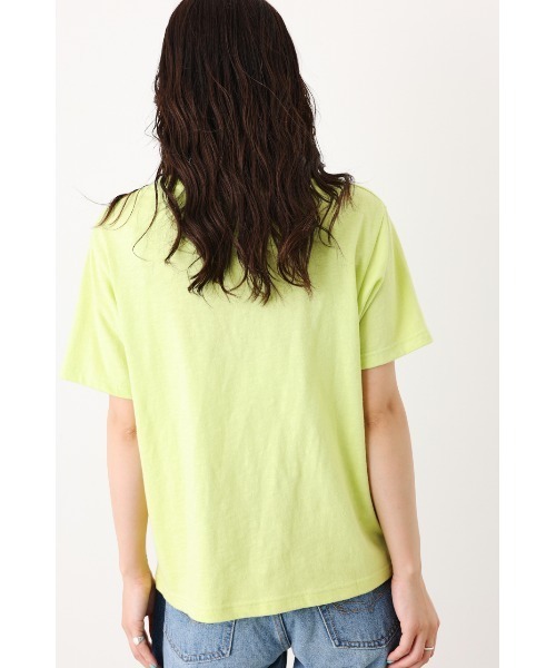 RODEO CROWNS WIDE BOWL(ロデオクラウンズワイドボウル)の「1 point Tシャツ(Tシャツ/カットソー・レディース・ブラック/オフホワイト/ライム・FREE)」の12枚目の写真