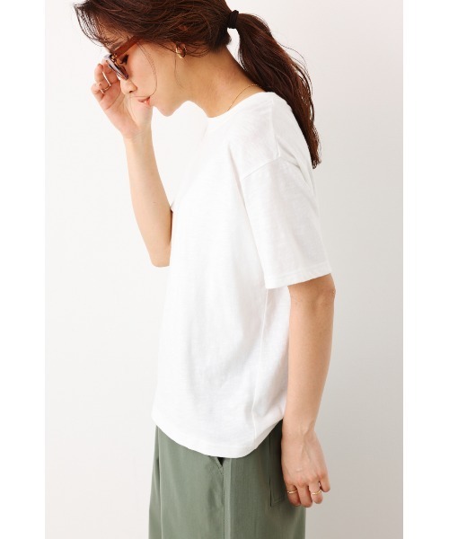 RODEO CROWNS WIDE BOWL(ロデオクラウンズワイドボウル)の「1 point Tシャツ(Tシャツ/カットソー・レディース・ブラック/オフホワイト/ライム・FREE)」の7枚目の写真