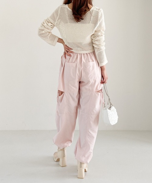 Heather（ヘザー）の「AZATOサイドスリットパンツ　908265（その他パンツ・レディース・オフホワイト/ピンク/ブラック・FREE）」の17枚目の写真