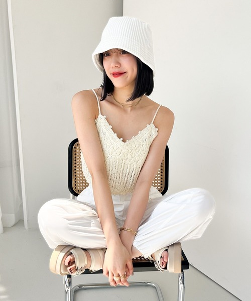 Heather（ヘザー）の「AZATOサイドスリットパンツ 908265
