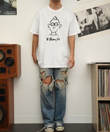 2AM（ツーエイエム）の「【Keith haring/キース・へリング】US MADE KEITH 89 WHITE SS TEE　半袖　Tシャツ　アート（Tシャツ/カットソー）」