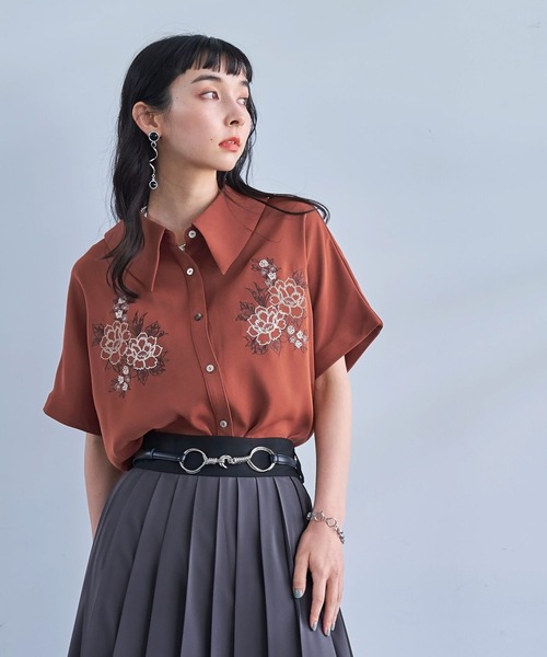 HARE（ハレ）の「トロミシシュウシャツ(HARE)（シャツ/ブラウス