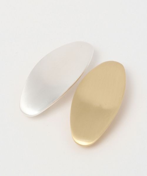 mysty woman（ミスティウーマン）の「マットメタルバレッタＳ 908244（バレッタ/ヘアクリップ・レディース・シルバー/ゴールド・FREE）」の3枚目の写真