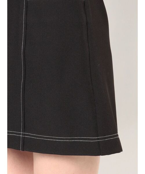 MURUA（ムルーア）の「ハイウエストステッチショートパンツ（その他パンツ・レディース・ブラック/ホワイト・1/2）」の15枚目の写真