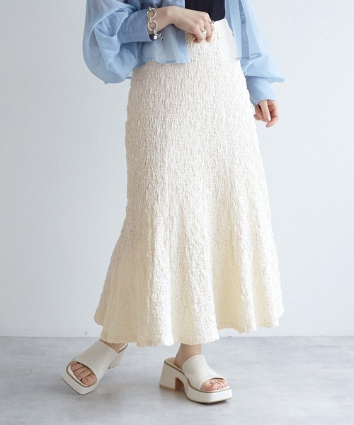 w closet（ダブルクローゼット）の「凸凹ジャガードマーメイドスカート