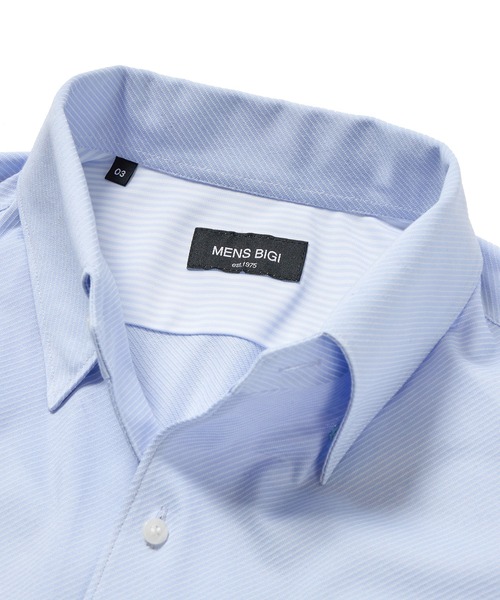 MEN'S BIGI（メンズビギ）の「ハイゲージツイルワンピースカラーボタンダウンドレスシャツ（ビジネスシャツ・メンズ・ピンク/ホワイト/サックスブルー・01/02/03/04）」の20枚目の写真
