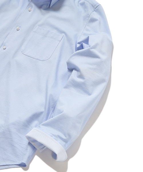 MEN'S BIGI（メンズビギ）の「ハイゲージツイルワンピースカラーボタンダウンドレスシャツ（ビジネスシャツ・メンズ・ピンク/ホワイト/サックスブルー・01/02/03/04）」の21枚目の写真