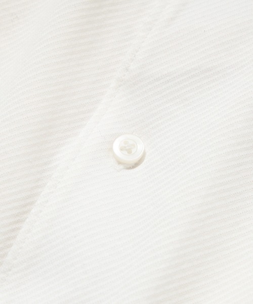 MEN'S BIGI（メンズビギ）の「ハイゲージツイルワンピースカラーボタンダウンドレスシャツ（ビジネスシャツ・メンズ・ピンク/ホワイト/サックスブルー・01/02/03/04）」の8枚目の写真