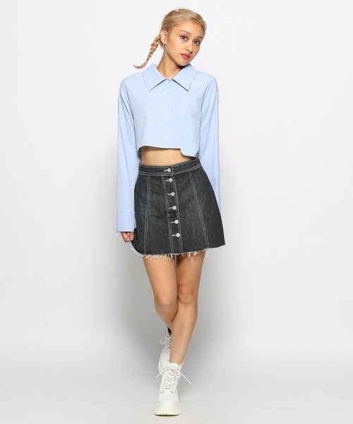 FOREVER 21（フォーエバー トゥエンティーワン）の「クロップドシャツ