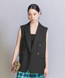 BEAUTY&YOUTH UNITED ARROWS | シャークスキン スリーブレス ジャケット(テーラードジャケット)