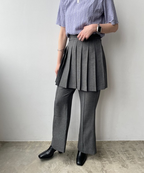 LOWRYS FARM(ローリーズファーム)の「ラナテックフレアパンツ 704173(スラックス・レディース・ブラック/ブラウン/ブラウン系その他・MEDIUM/LARGE)」の6枚目の写真