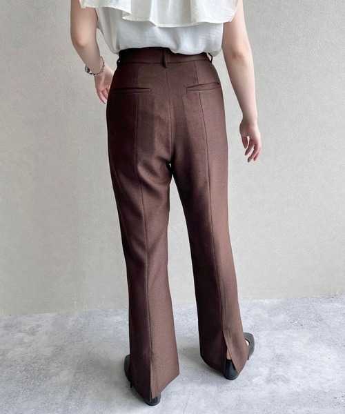 LOWRYS FARM(ローリーズファーム)の「ラナテックフレアパンツ 704173(スラックス・レディース・ブラック/ブラウン/ブラウン系その他・MEDIUM/LARGE)」の5枚目の写真