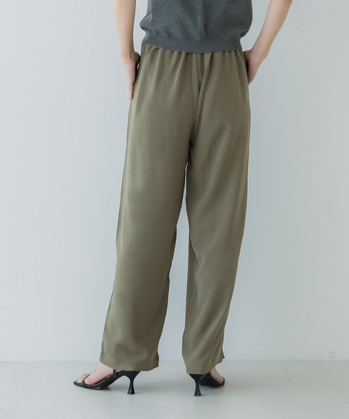 【値下げ】新品未使用 シアーイージーパンツ 36 シボサテンライクイージーパンツ 防シワ/イージーケア/吸水速乾