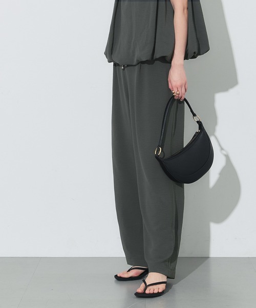 coca（coca）（コカ）の「＼再入荷／ シボサテンライクイージーパンツ 防シワ/イージーケア/吸水速乾/通気性（その他パンツ・レディース・イエロー/ブラック/アイボリー/ライトブルー/ベージュ/ネイビー/ライトベージュ/ライトピンク/ブラウン/カーキ・M/L/S）」の21枚目の写真