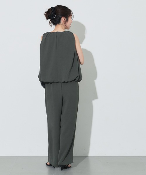 coca（coca）（コカ）の「＼再入荷／ シボサテンライクイージーパンツ 防シワ/イージーケア/吸水速乾/通気性（その他パンツ・レディース・イエロー/ブラック/アイボリー/ライトブルー/ベージュ/ネイビー/ライトベージュ/ライトピンク/ブラウン/カーキ・M/L/S）」の22枚目の写真
