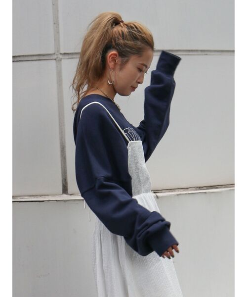 Ungrid（アングリッド）の「ふくれジャカードキャミワンピース（ワンピース・レディース・ブラック/オフホワイト/グリーン・FREE）」の8枚目の写真