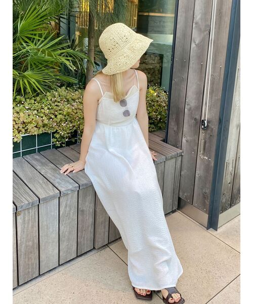 Ungrid（アングリッド）の「ふくれジャカードキャミワンピース（ワンピース・レディース・ブラック/オフホワイト/グリーン・FREE）」の21枚目の写真