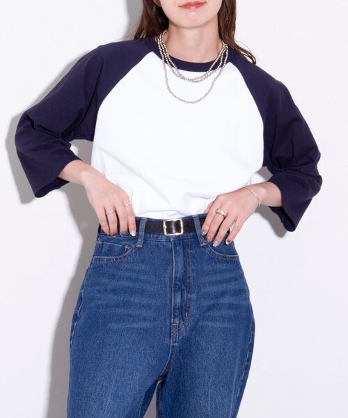 GLOSTER(グロスター)の「【限定展開】【GLOSTER/グロスター】ルーズ ラグラン 7分袖Tシャツ ベーシック(Tシャツ/カットソー・メンズ・グレー/ホワイト系その他2/ホワイト系その他・S/M/L/XL)」の1枚目の写真