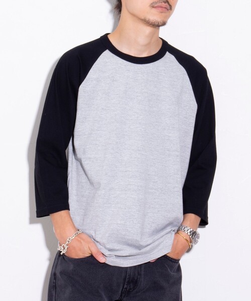 GLOSTER(グロスター)の「【限定展開】【GLOSTER/グロスター】ルーズ ラグラン 7分袖Tシャツ ベーシック(Tシャツ/カットソー・メンズ・グレー/ホワイト系その他2/ホワイト系その他・S/M/L/XL)」の14枚目の写真