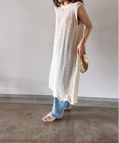 t a r o s u(タロス)の「lace onepiece/レースワンピース(ワンピース・レディース・アイボリー・FREE)」の8枚目の写真