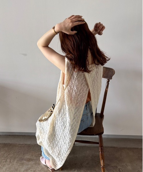 t a r o s u(タロス)の「lace onepiece/レースワンピース(ワンピース・レディース・アイボリー・FREE)」の5枚目の写真