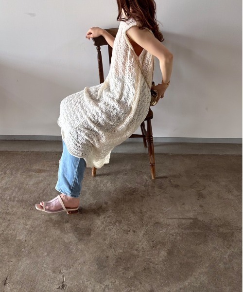 t a r o s u(タロス)の「lace onepiece/レースワンピース(ワンピース・レディース・アイボリー・FREE)」の9枚目の写真