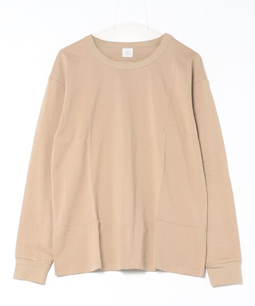 FRUIT OF THE LOOM(フルーツオブザルーム)の「LONGSLEEVE TEE / 長袖 / ロンT / 無地 / ユニセックス(Tシャツ/カットソー・メンズ・杢グレー/ベージュ・S/M/L/LL)」の1枚目の写真