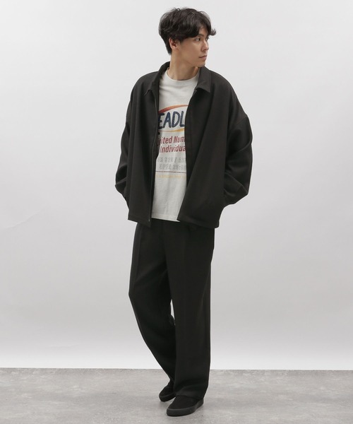 LAKOLE（ラコレ）の「起毛PEバルーンブルゾン / 967931（ブルゾン・メンズ・グリーン/ブラック/ダークブラウン・LARGE/SMALL/MEDIUM）」の4枚目の写真