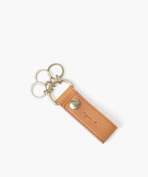 【アニエスベー】三連リング付き! レザーキーホルダー アニエスベー】三連リング付き! レザーキーホルダー (Agnes b