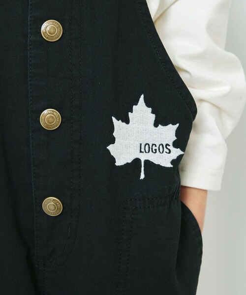 BRANSHES(ブランシェス)の「【LOGOS/ロゴス】 branshes限定:ツイルオーバーオール(サロペット/オーバーオール・キッズ・ブラック/ベージュ・130/140/110/120/150/100)」の13枚目の写真