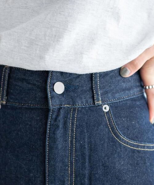 WEGO（ウィゴー）の「デニム台形ミニスカート（デニムスカート・レディース・ブラック系その他/ダークインディゴブルー/ブラック・MEDIUM/LARGE/X-SMALL/SMALL）」の7枚目の写真