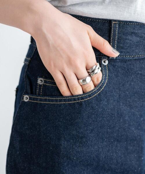 WEGO（ウィゴー）の「デニム台形ミニスカート（デニムスカート・レディース・ブラック系その他/ダークインディゴブルー/ブラック・MEDIUM/LARGE/X-SMALL/SMALL）」の9枚目の写真