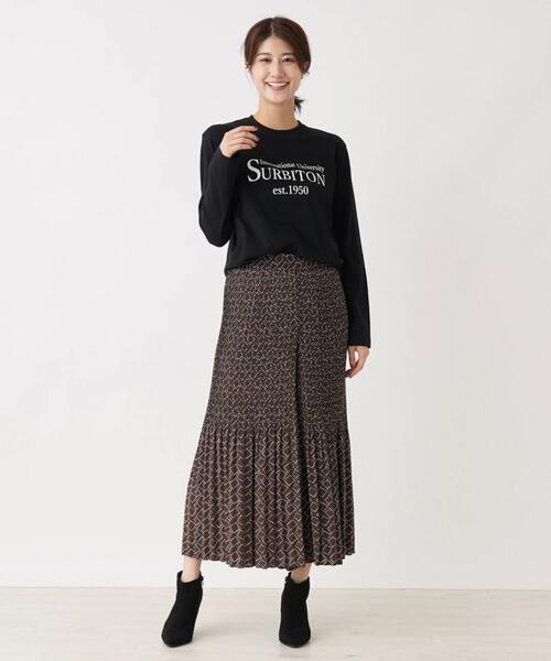 Brahmin(ブラーミン)の「【BRAHMIN】カレッジロゴ長袖カットソー(Tシャツ/カットソー・レディース・オフホワイト/ブラック/ライトブラウン・2)」の9枚目の写真
