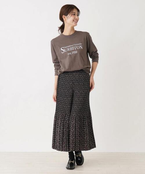 Brahmin(ブラーミン)の「【BRAHMIN】カレッジロゴ長袖カットソー(Tシャツ/カットソー・レディース・オフホワイト/ブラック/ライトブラウン・2)」の13枚目の写真