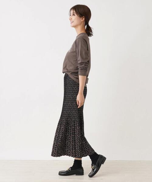 Brahmin(ブラーミン)の「【BRAHMIN】カレッジロゴ長袖カットソー(Tシャツ/カットソー・レディース・オフホワイト/ブラック/ライトブラウン・2)」の14枚目の写真