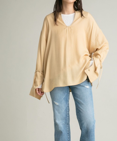 セール】2WAYノットスリーブシャツ（シャツ/ブラウス）｜KBF