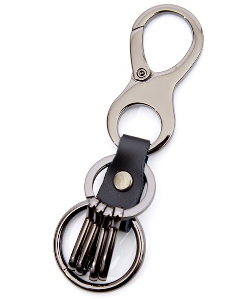 an meets zakka（アンミツザッカ）の「an meets zakka ハチノジカラビナキーリング（キーホルダー・メンズ・ブラック/アンティークシルバー/シルバー/シルバー系1/アンティークゴールド・ONE SIZE）」の4枚目の写真